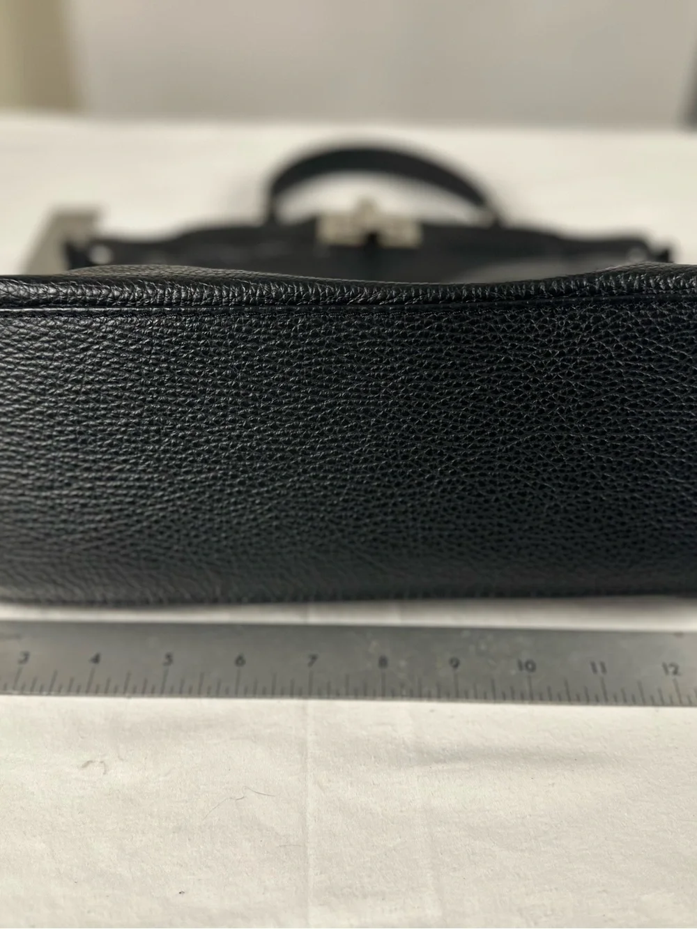 Classic Black Leather Satchel Handbag - Timeless Everyday Style